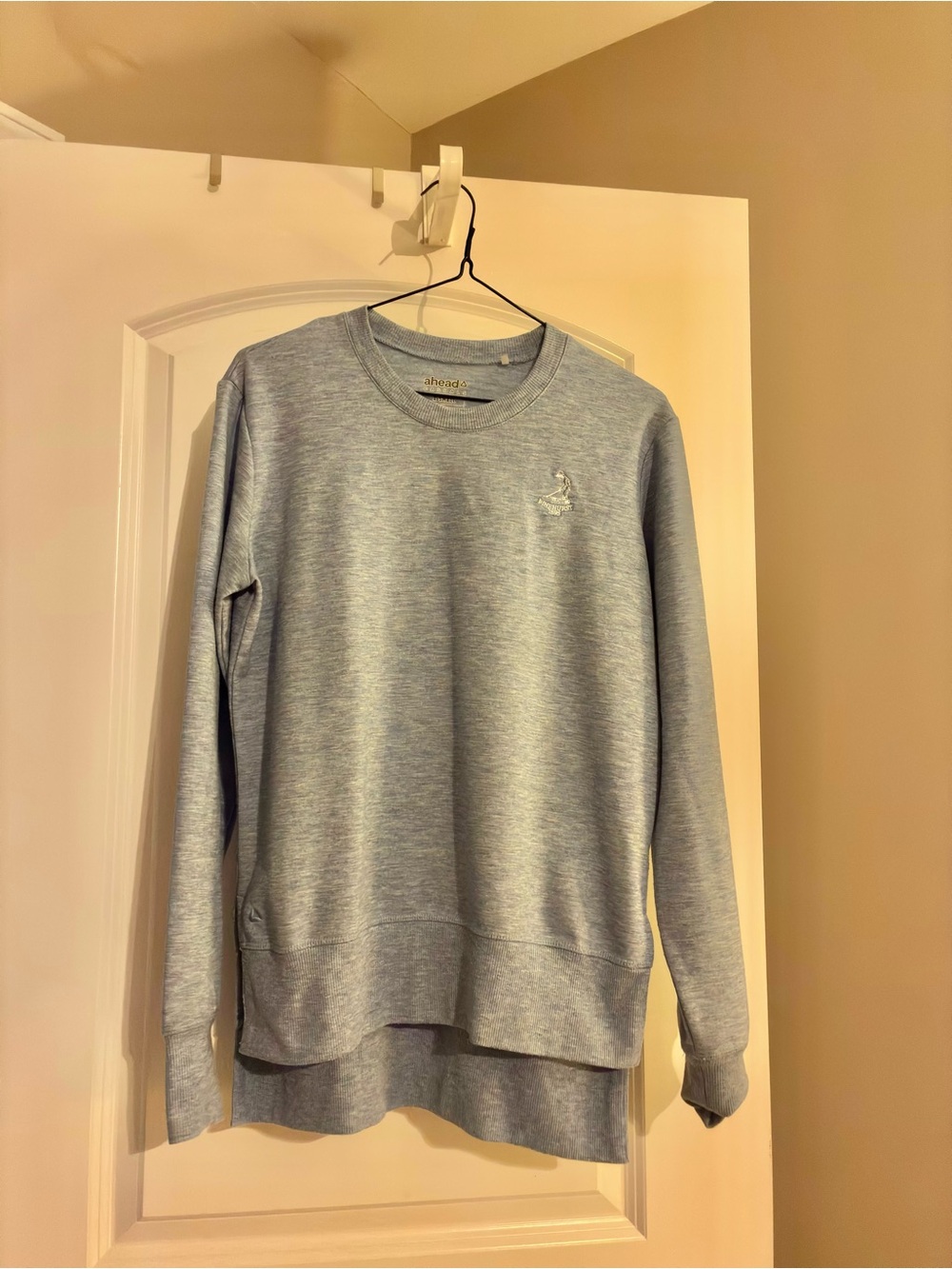 PINEHURST Light Heather Blue Crewneck Sweater - Ladies Casual Pullover